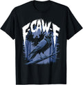 Black Crow Tshirt F Caw F Funny Black Bird Moon Gothic Humor T-Shirt