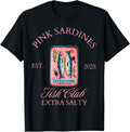 Sardine Tinned Fish Club Womens Salty Summer Social Club Top T-Shirt