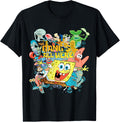 Spongebob Squarepants The Gangs All Here Funny T-Shirt Tee for Men Women