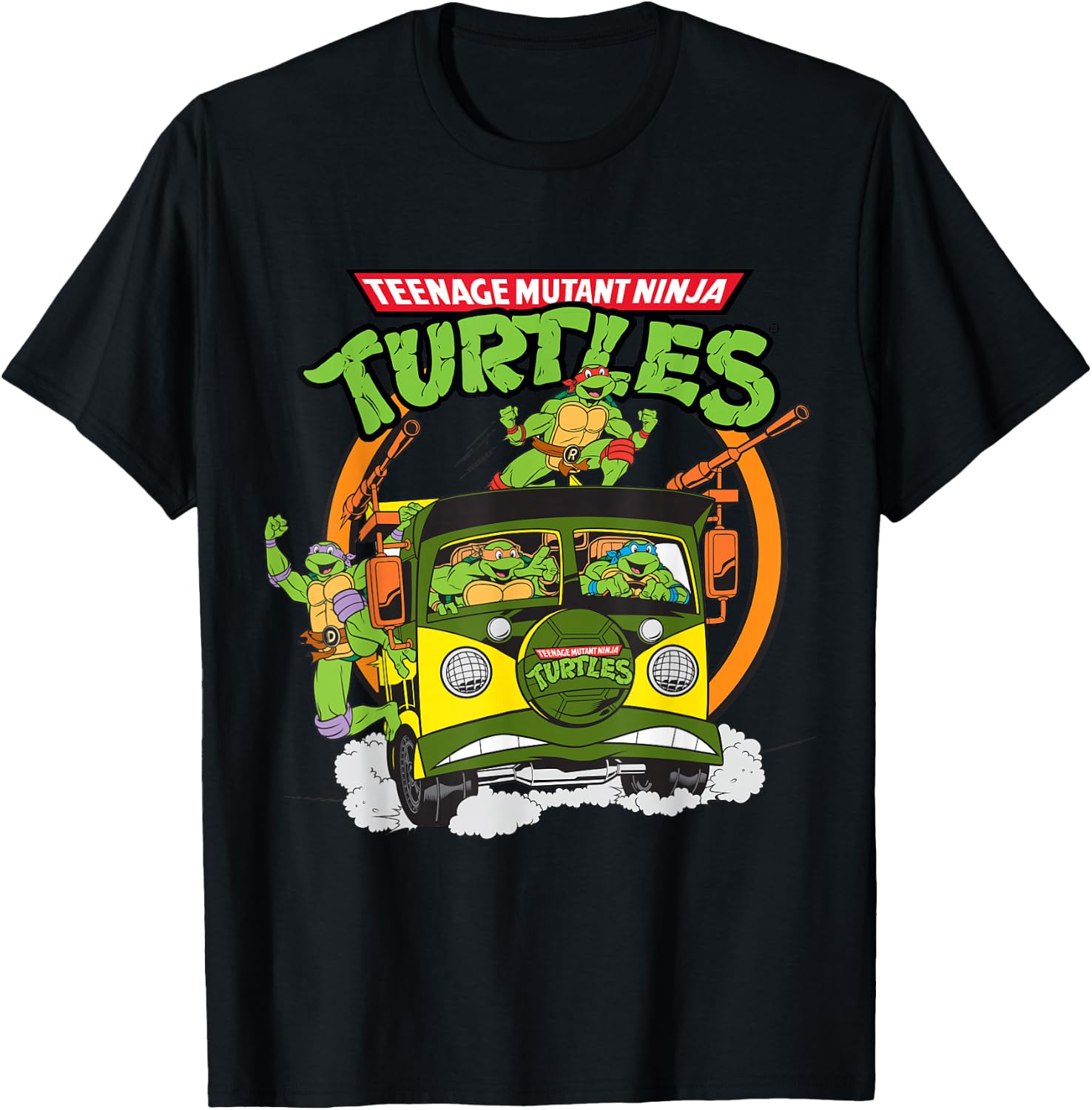 TMNT Battle Wagon Group Shot T-Shirt