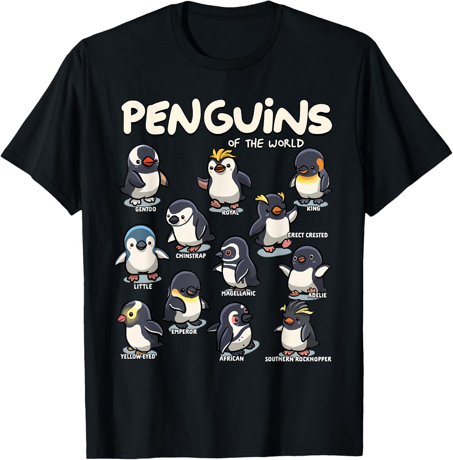 Penguin Penguins Animals of The World Penguin Lovers T-Shirt