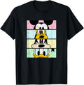 Disney Mickey and Friends Group Comic Panels Distressed T-Shirt