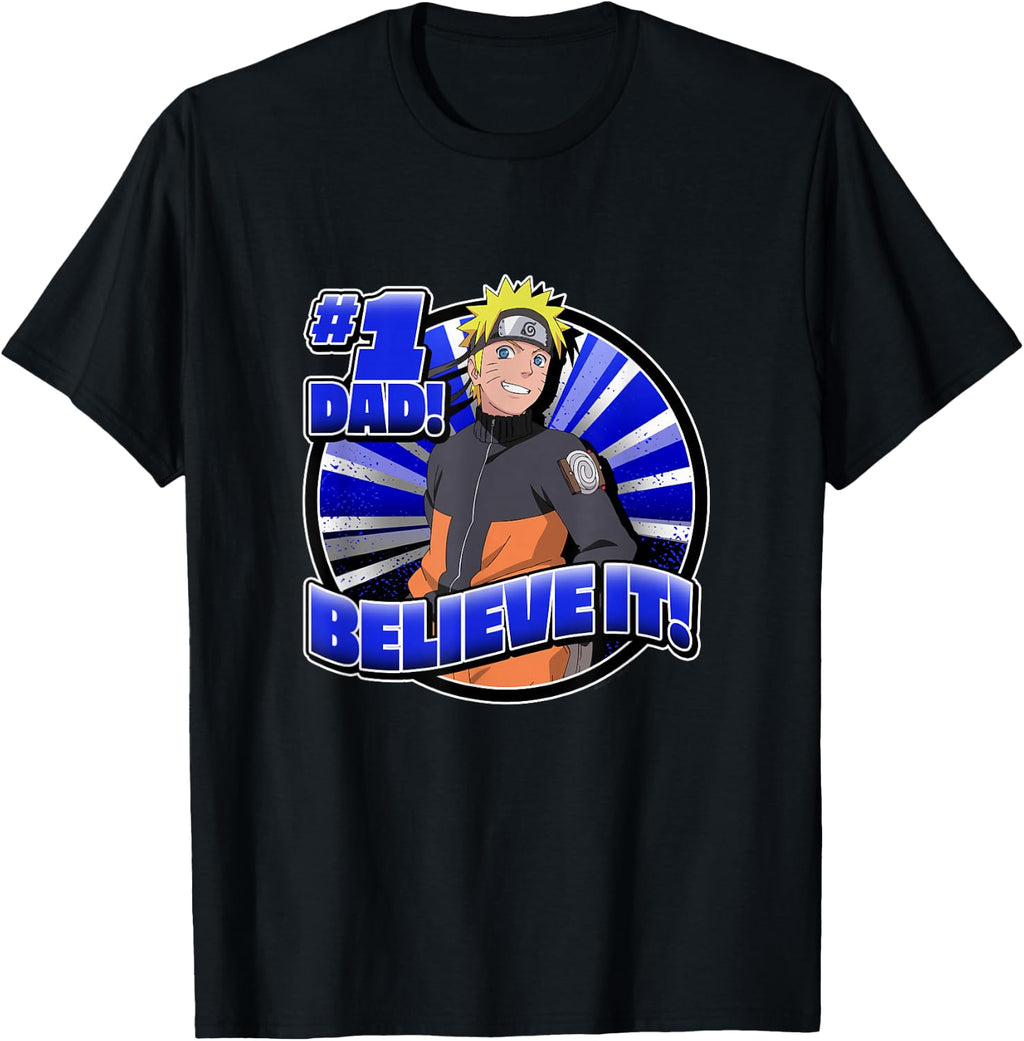 Naruto Shippuden #1 Dad Believe It! Father's Day Anime T-Shirt