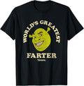 Shrek Father's Day World's Greatest Farter Distressed Logo T-Shirt