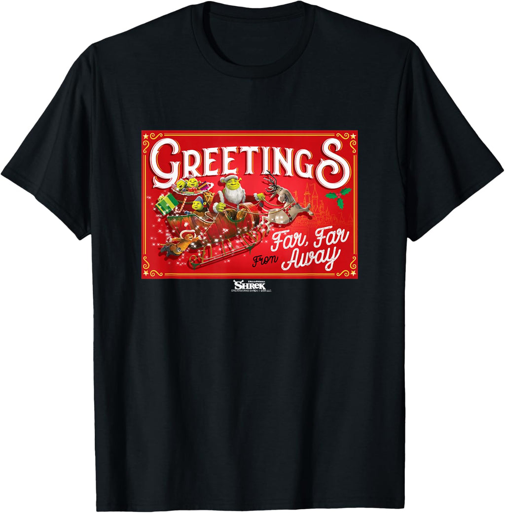 Shrek Santa Greetings from Far Far Away T-Shirt