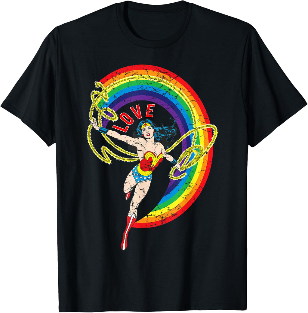DC Wonder Woman Rainbow Love T-Shirt