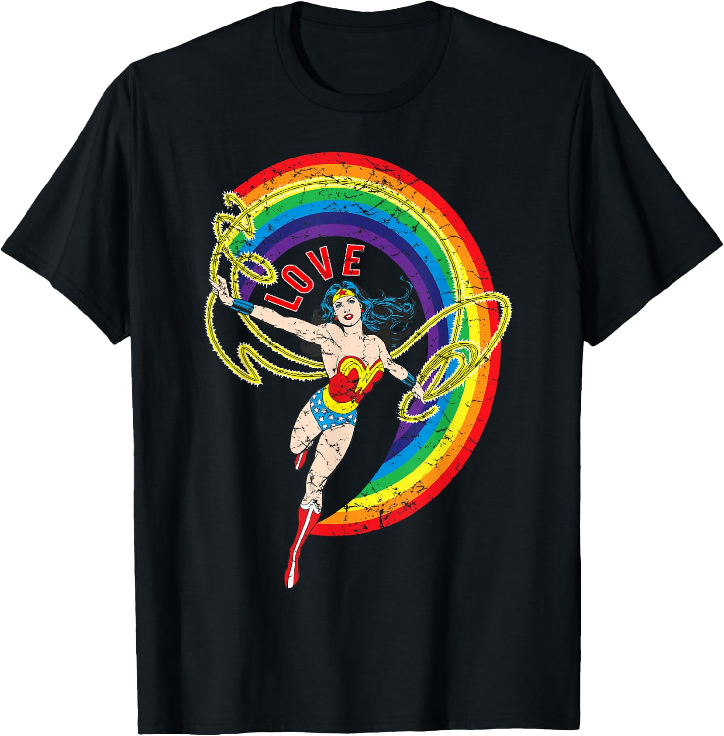 DC Wonder Woman Rainbow Love T-Shirt