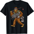 Catfishing Bigfoot Hunting Catfishermen T-Shirt Small