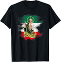 San Judas Tadeo con Bandera de México T-Shirt