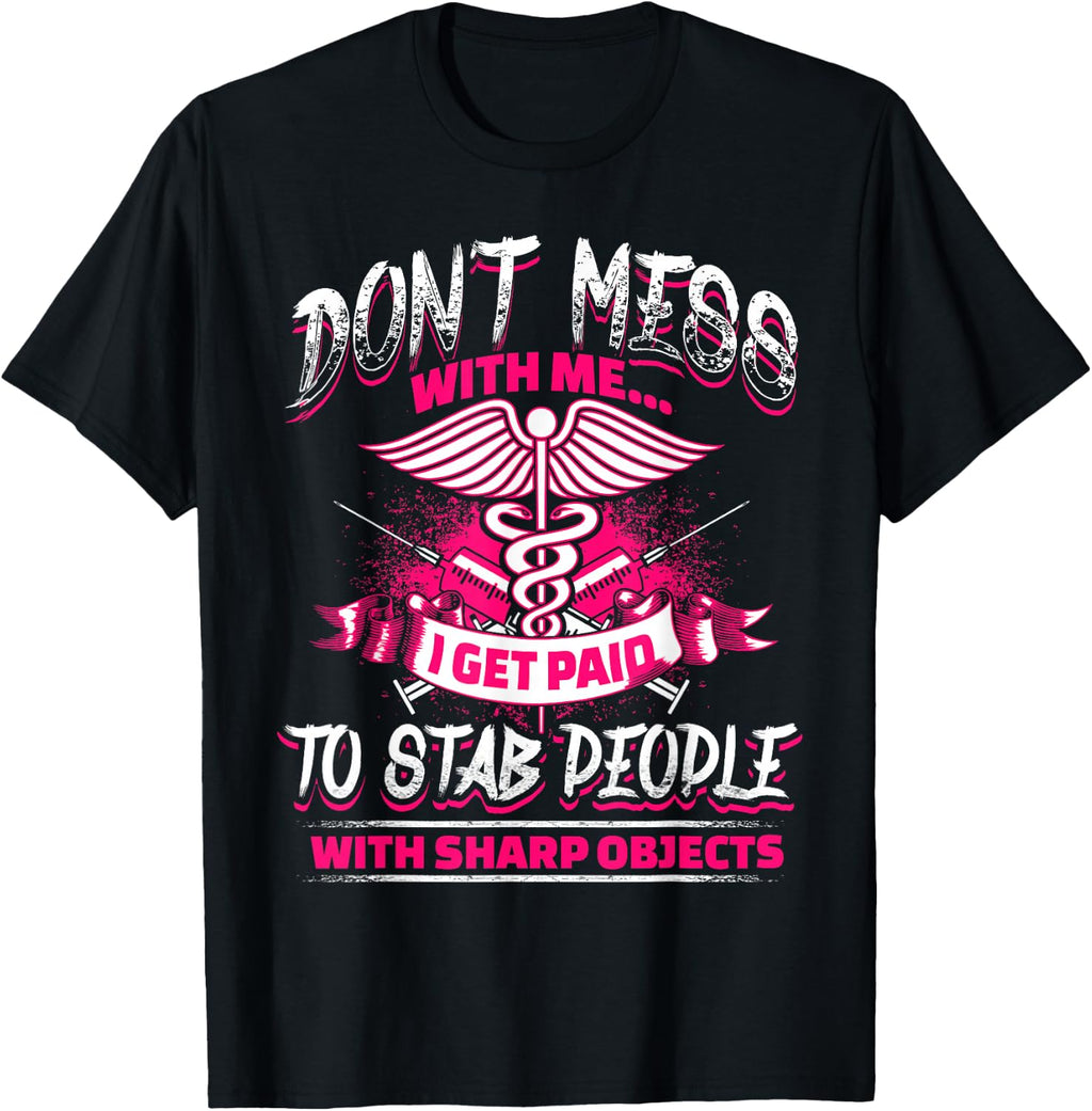 STAB People Funny Nurses Nursing RN LVN T-Shirt