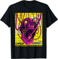Cyberpunk Aesthetic Cyborg Robot Skull Sci-fi Skull Lover T-Shirt