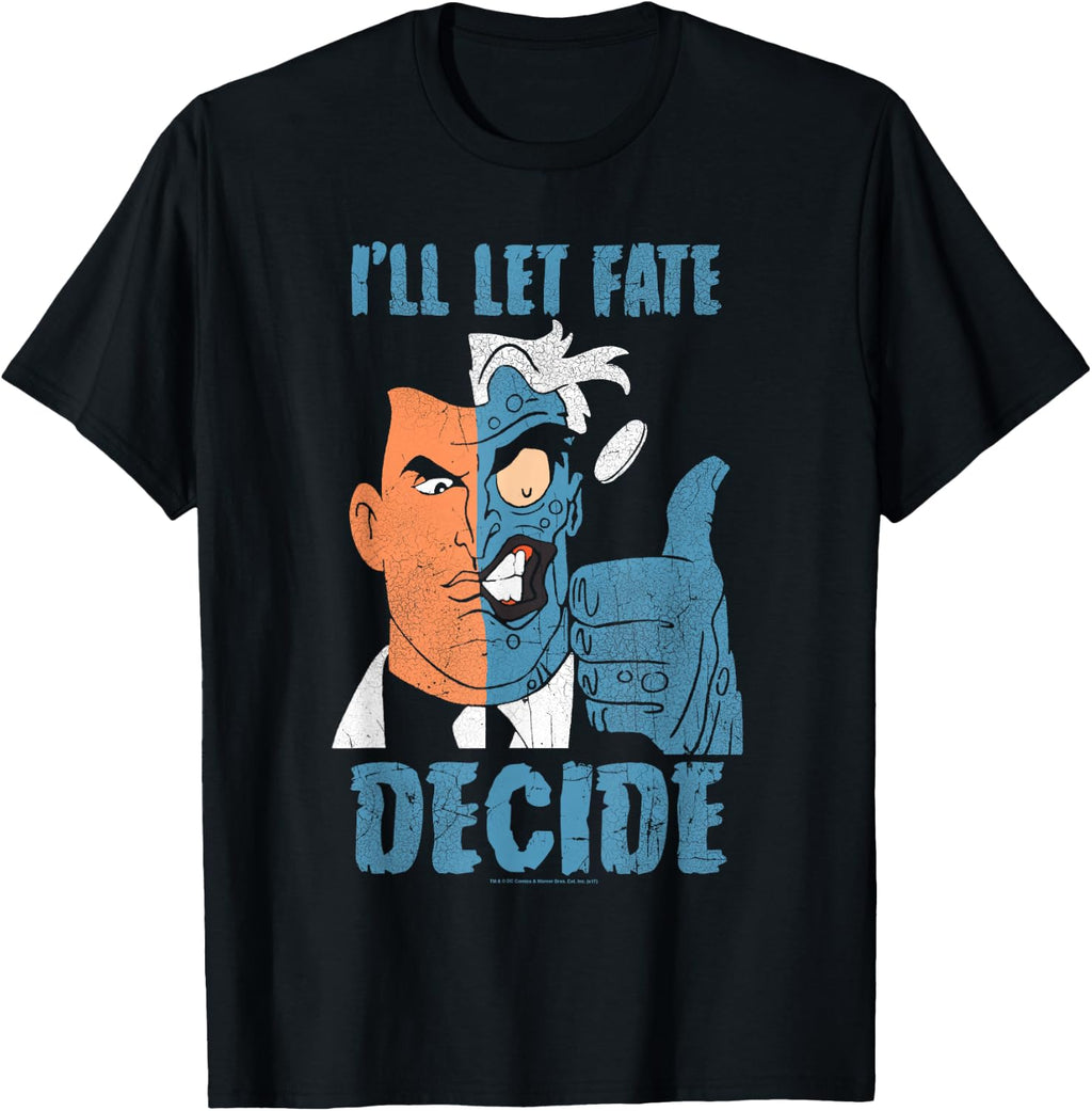 Batman: Animated Series Two-Face Fate Decide T-Shirt