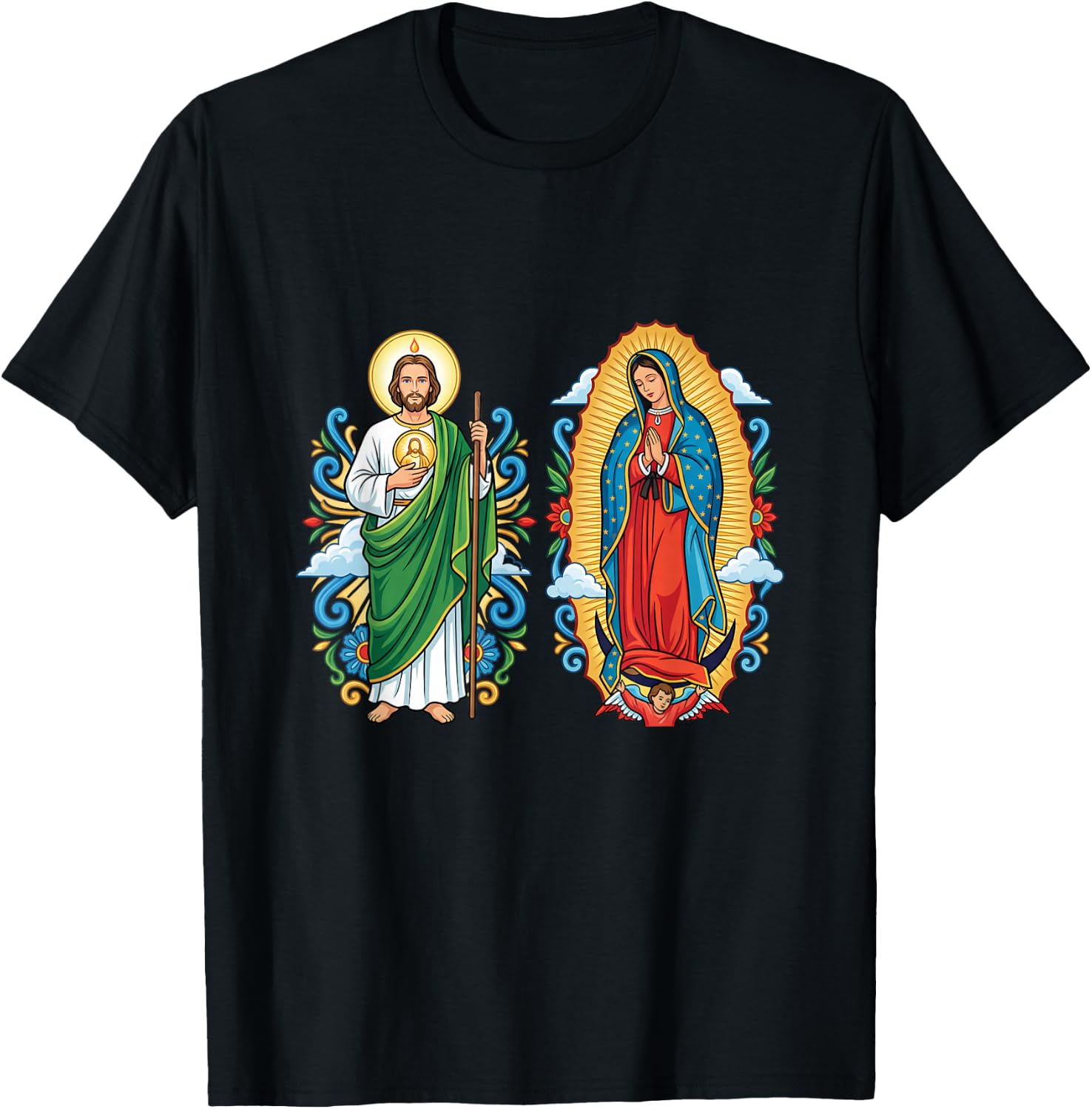 Virgen DE Guadalupe CON SAN Judas Tadeo T-Shirt