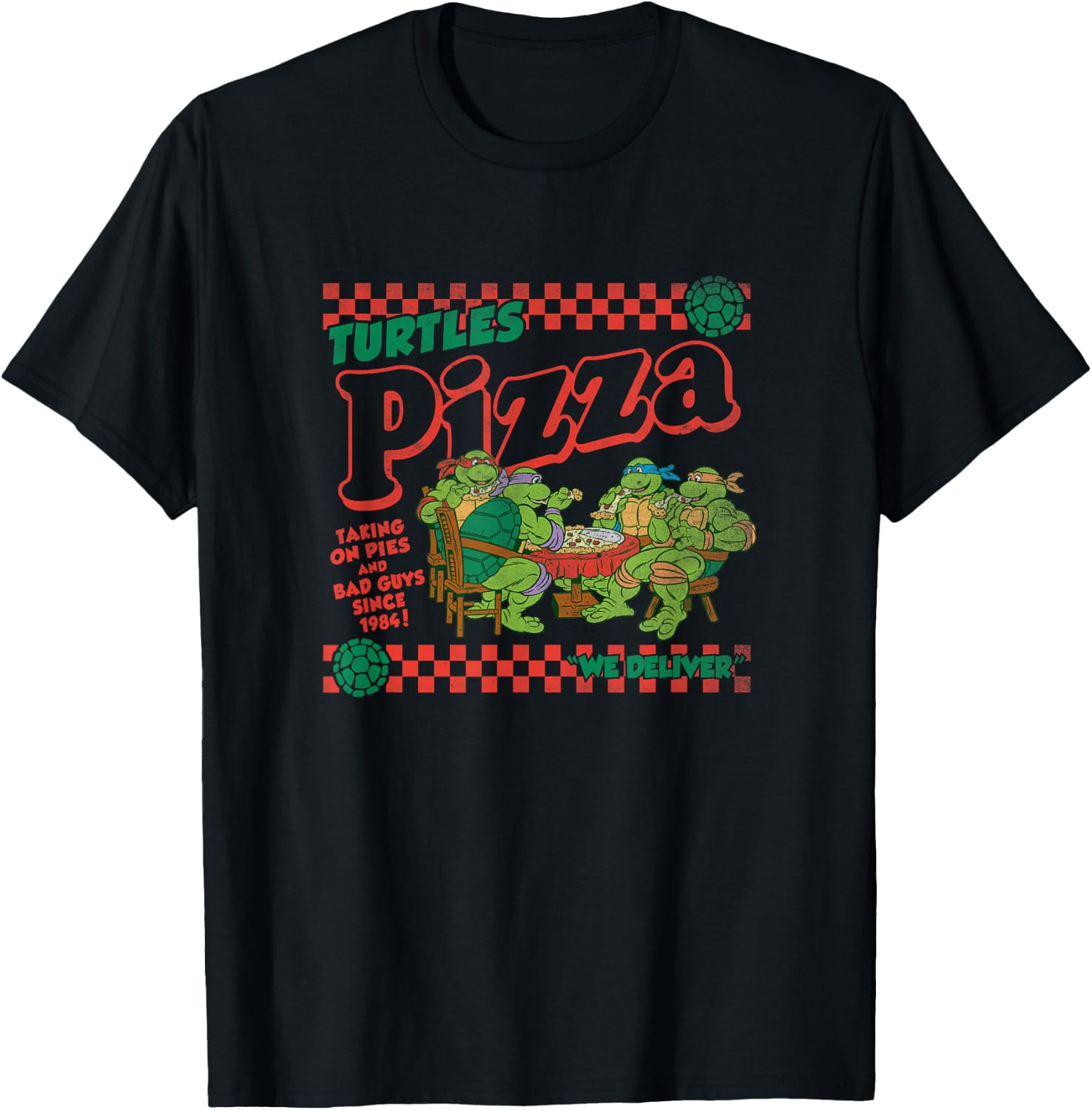 Teenage Mutant Ninja Turtles Pizza Delivery Classic Logo T-Shirt