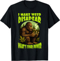 Cannabis Weed Bigfoot Smoking 420 I Make Weed Disappear T-Shirt