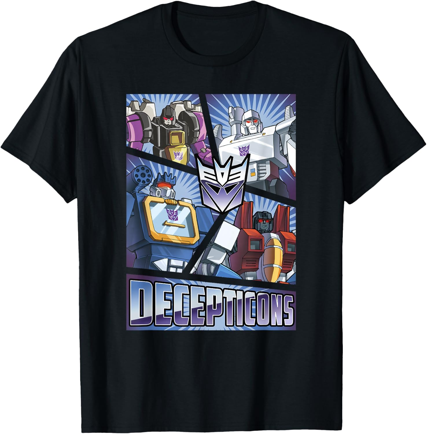 Transformers Decepticons Cut Up Panels T-Shirt