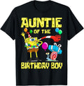 SpongeBob Auntie of the Birthday Boy Theme Party T-Shirt