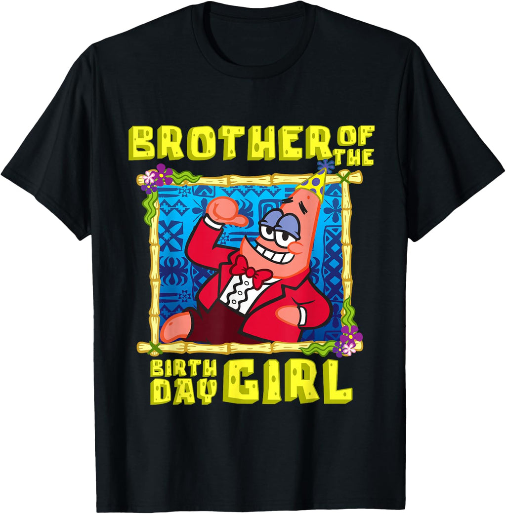 SpongeBob Patrick Brother of the Birthday Girl Boys Gift T-Shirt