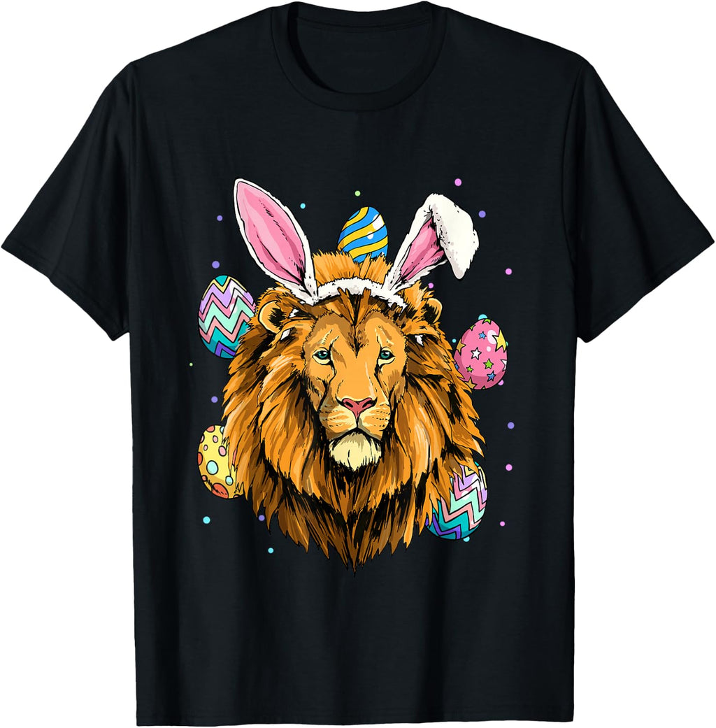 Easter Bunny Lion Funny Easter Lion T-Shirt