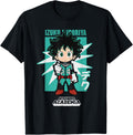 My Hero Academia Chibi Deku Kanji and Starburst Anime T-Shirt