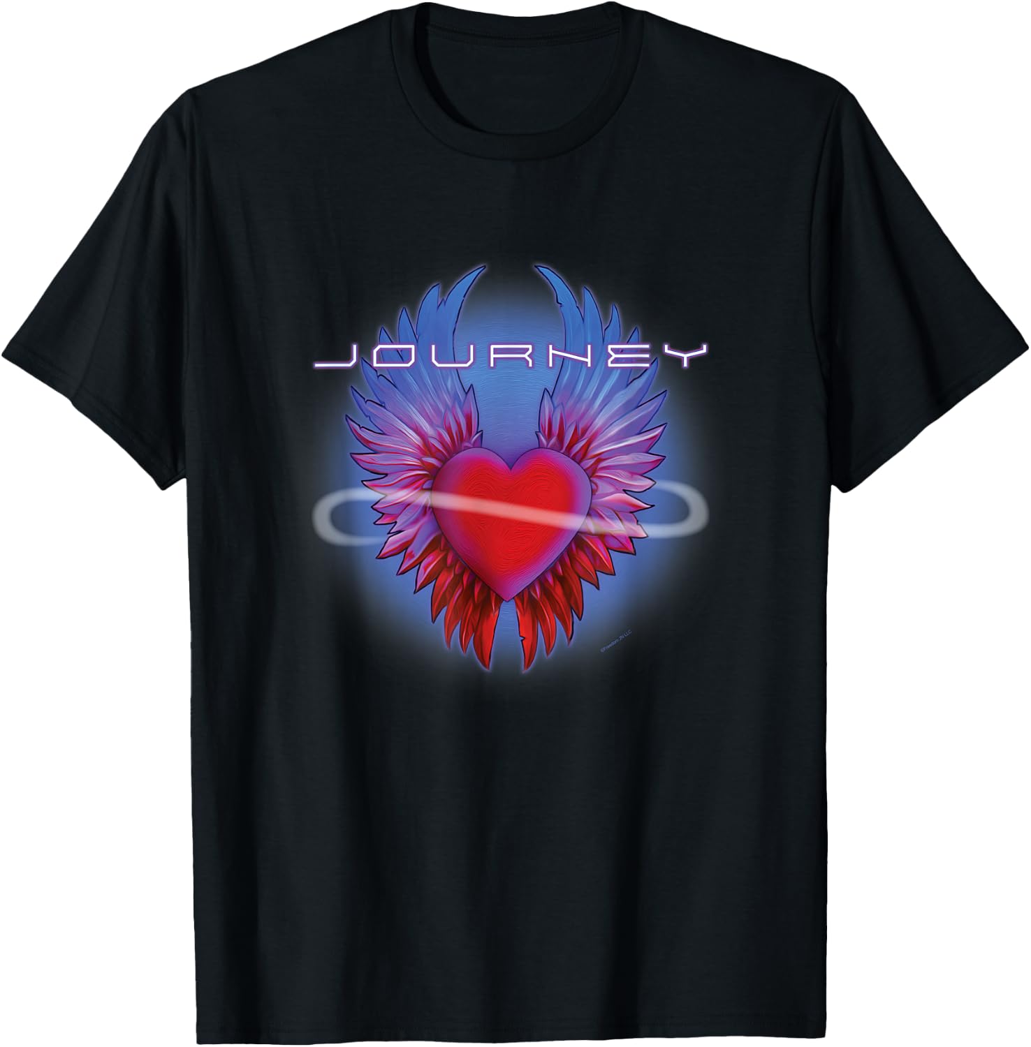 Journey Band Infinity Winged Heart Music Vintage Band T-Shirt