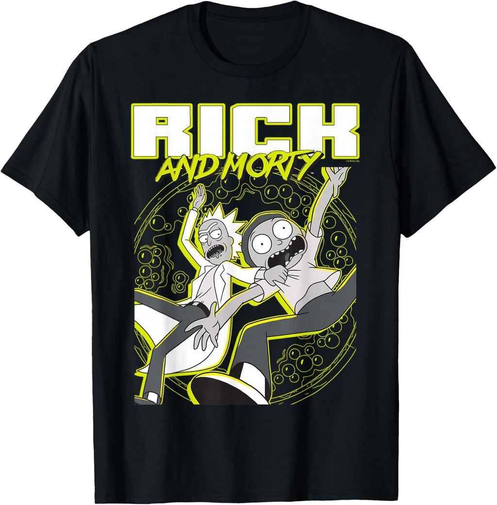 Rick and Morty Adult Cartoon Design T-Shirt