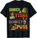 Shrek Group Shot Character Stack T-Shirt