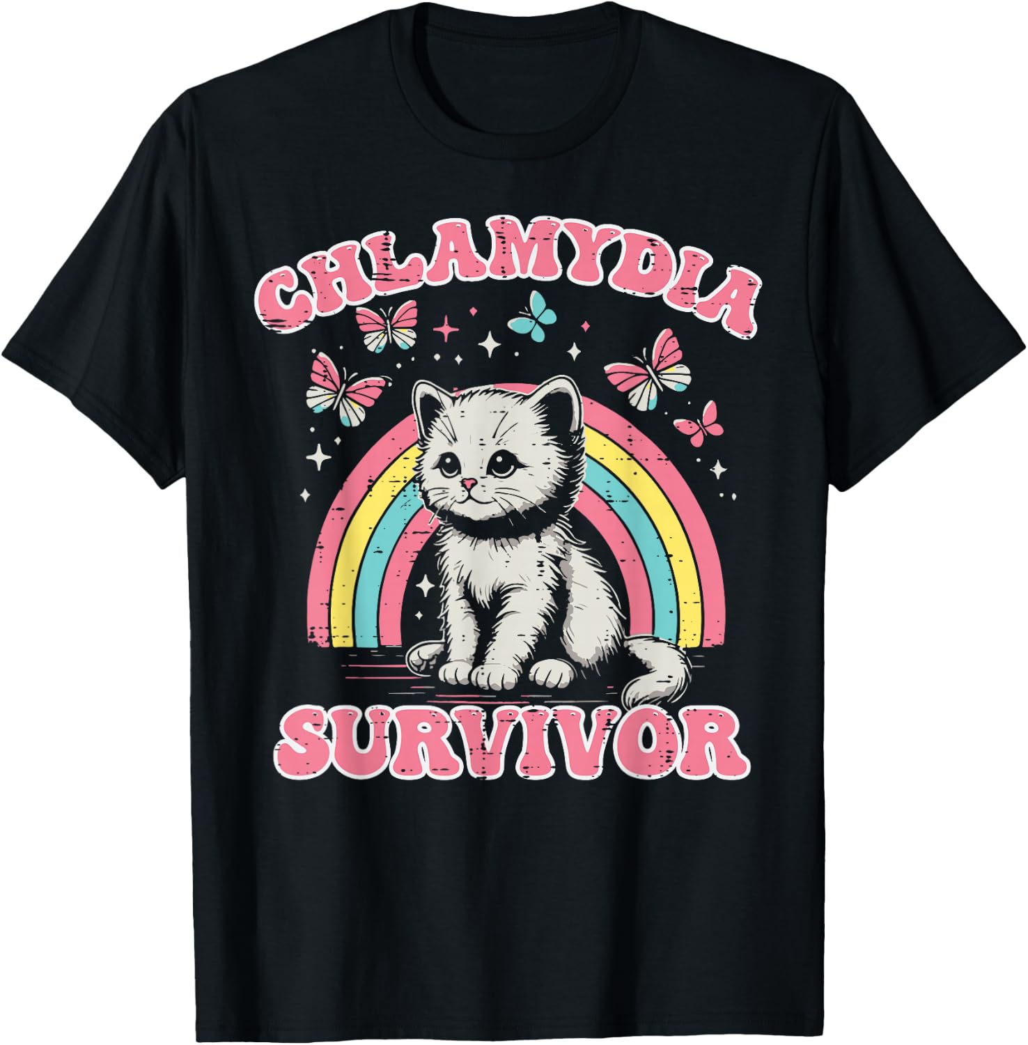 Funny Shirts Survivor Cat Cringe Weird Adult Humor Tees T Shirts for Men and Women