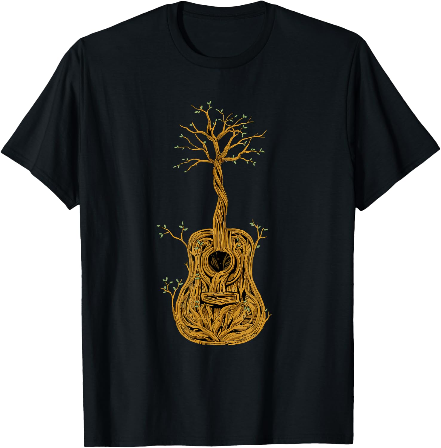 Acoustic Guitar Tree of Life Guitar Player Guitarist T-Shirt