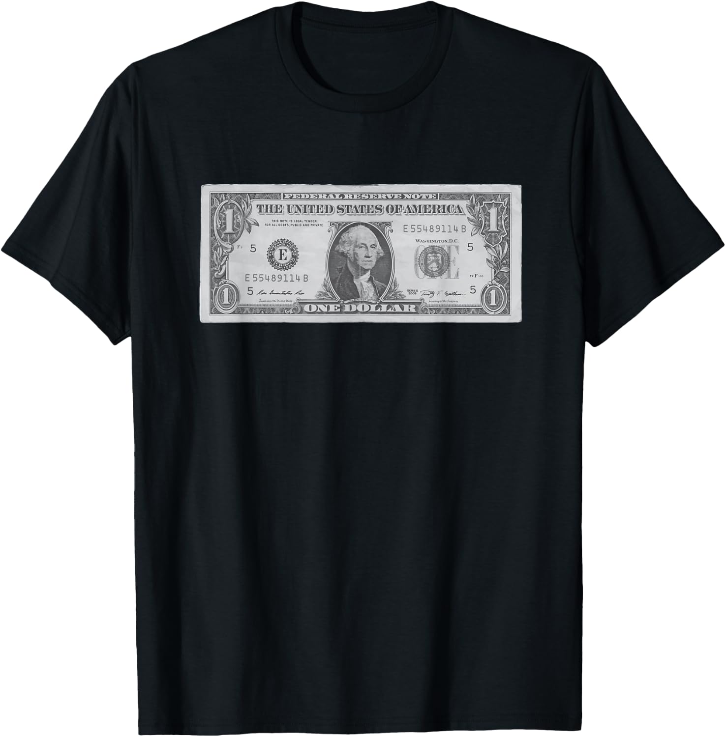 One Dollar Bill T Shirt T-Shirt