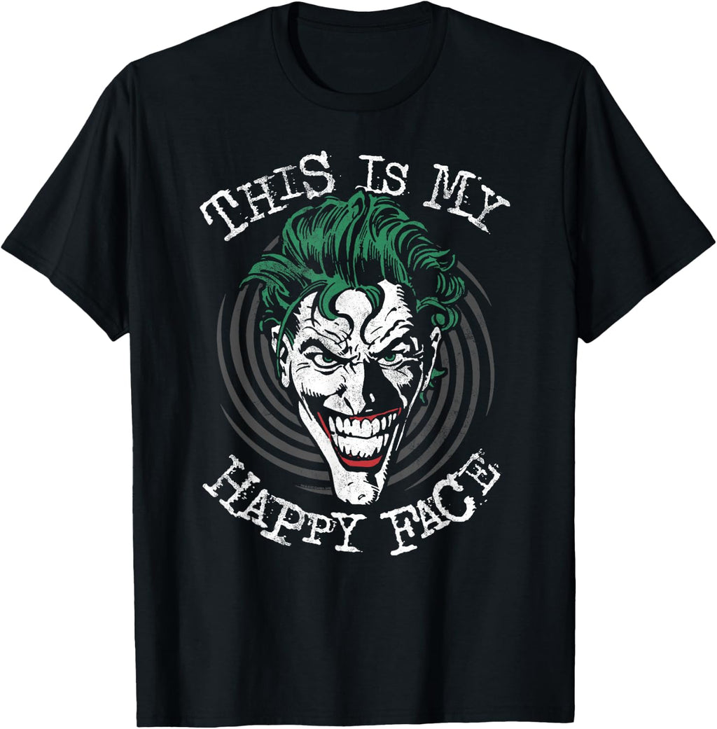 Batman Joker This is My Happy Face T-Shirt Small