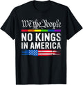 No Kings In America Patriotic Pro-Democracy Protest June 14 T-Shirt