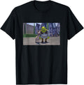 Shrek Iconic Donkey & Shrek Photo Scene Big Chest Poster Graphic Tees T Shirts