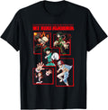 My Hero Academia Red Block Character Collage Anime T-Shirt