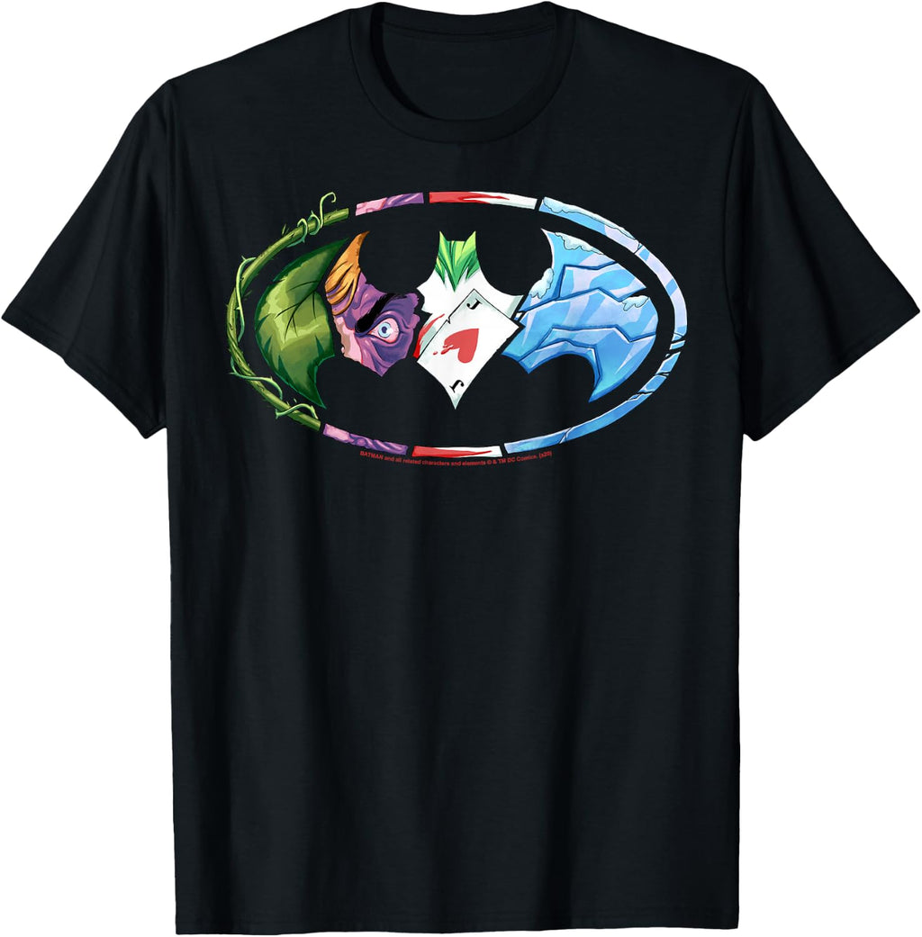 DC Comics Batman Villains Logo T-Shirt Small