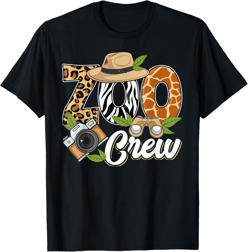 Zoo Crew Safari Animals Wildlife Animal Wild Field Trip T-Shirt