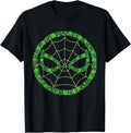 Marvel Spider-Man St. Patrick's Day Green Clover Mask Logo T-Shirt