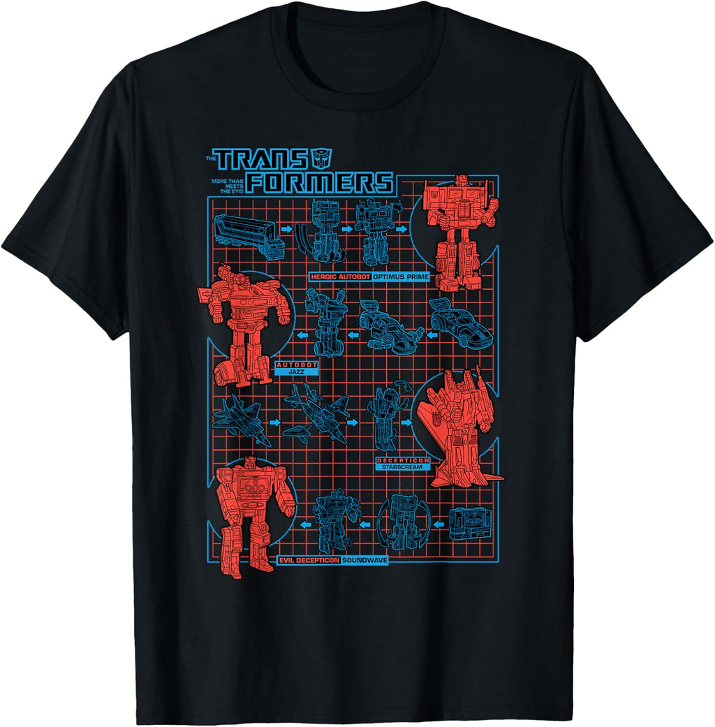 Transformers How to Transform Schematic T-Shirt