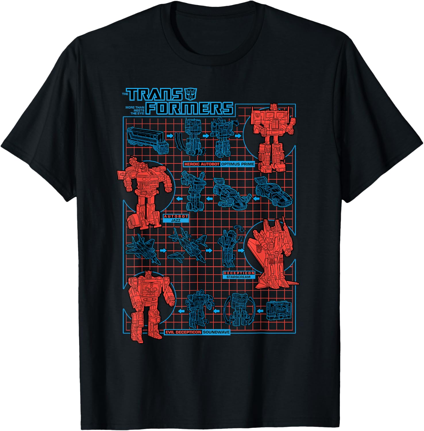 Transformers How to Transform Schematic T-Shirt