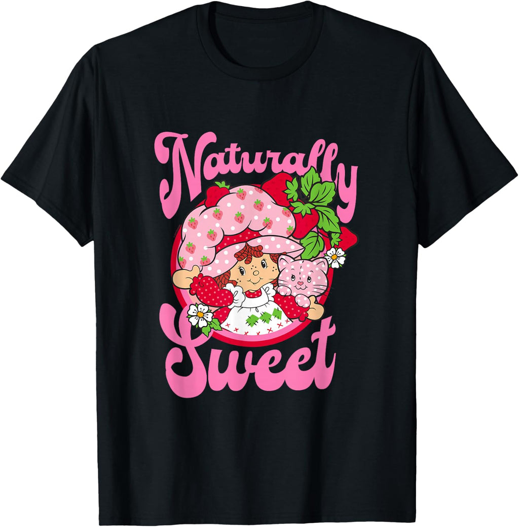 Strawberry Shortcake Naturally Sweet With Pink Kitty Vintage T-Shirt