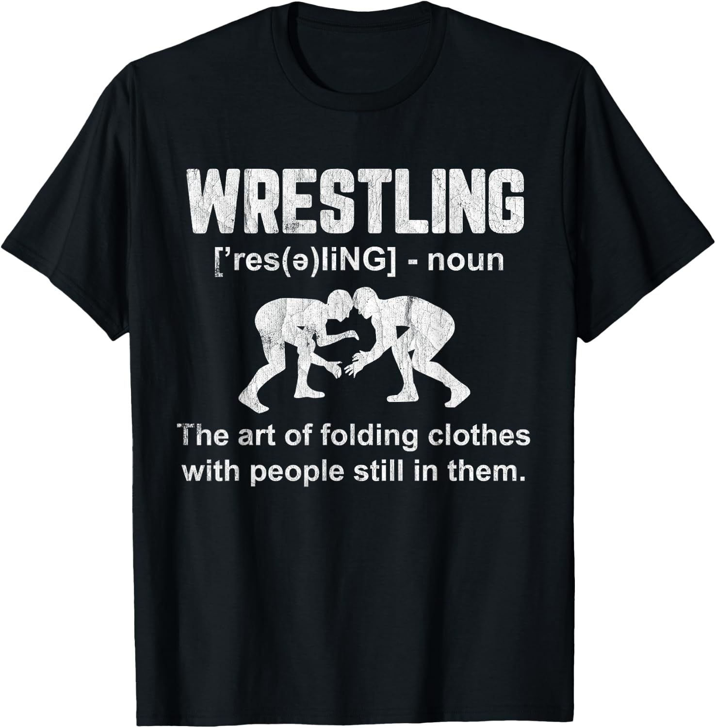 Funny Wrestling Definition Wrestler Boys Mens Teens Kids T-Shirt