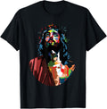 Vintage God King Jesus Christ Sweet Face Image T-Shirt