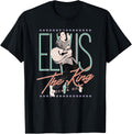 Elvis Presley Vintage T-Shirt - Classic Fit, Crew Neck, Short Sleeve, Black