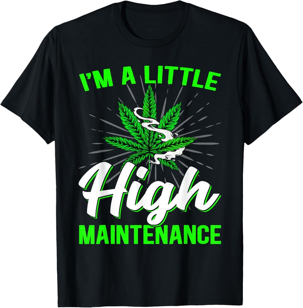 Funny Weed Joke 420 Marijuana Graphic Men Women Cannabis T-Shirt
