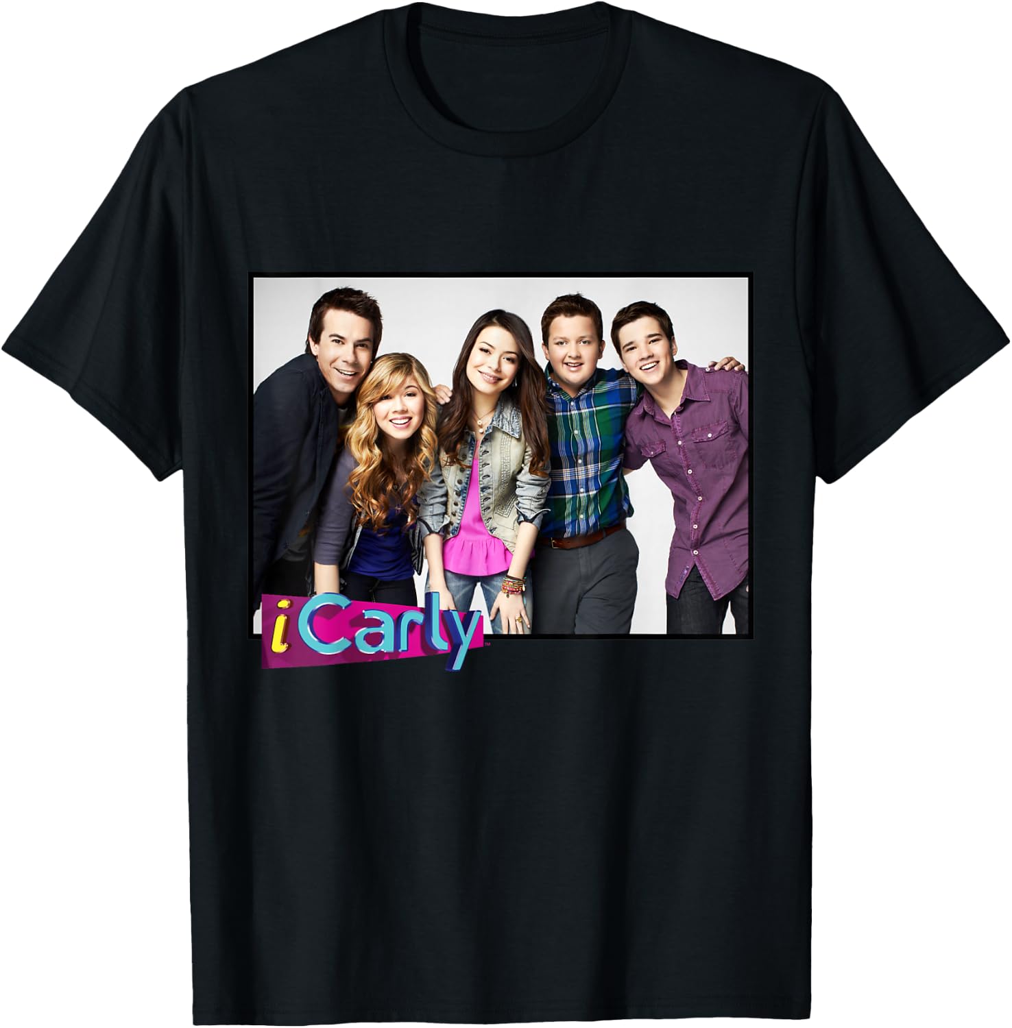 iCarly Cast Group Carly, Sam, Freddie, and Spencer T-Shirt