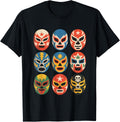 Lucha Libre Wrestling Masks Funny Mexican Wrestler Fan T-Shirt