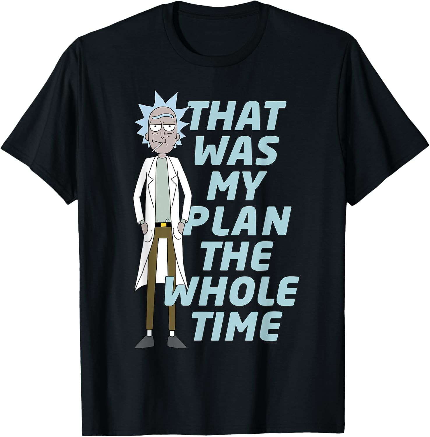 Rick and Morty That was My Plan Adult Cartoon Fashion T-Shirt
