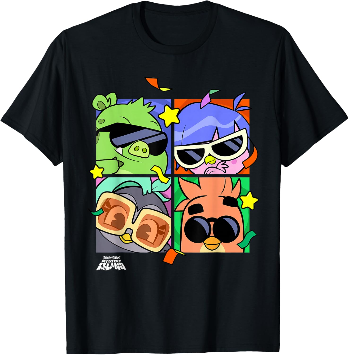 Angry Birds Mystery Island Grid T-Shirt