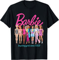 Barbie Inspiring Girls Since 1959 Doll Lineup T-Shirt