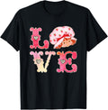 Strawberry Shortcake Valentine's Day Love Vintage Logo T-Shirt